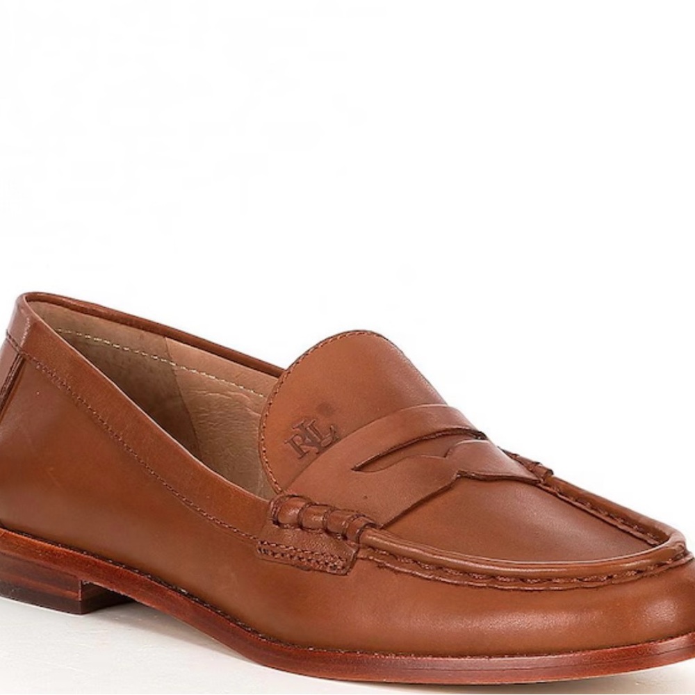 Wynnie Burnished Leather Penny Loafers